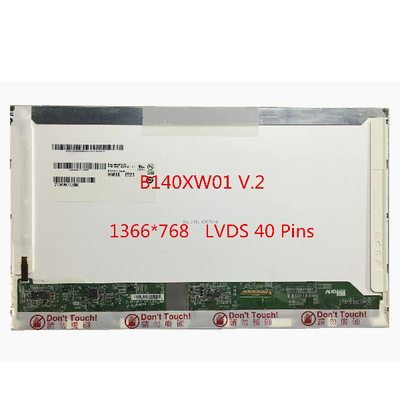 B140XW01 V2 LCD-Laptop-Bildschirme mit 262K 45 % NTSC-Anzeigefarben