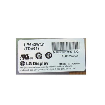 LB043WQ1-TD01 LCD-Bildschirm 4,3 Zoll 480*272 LCD-Bildschirmmodul