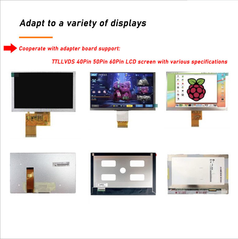 HDMI VGA Handels 50 Fahrer Board 800x480 IPS Pin LCD
