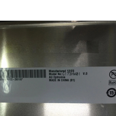17,3 glatte LVDS Schnittstellen-harte Beschichtung Zoll-Notizbuch LCD-Platten-G173HW01 V0