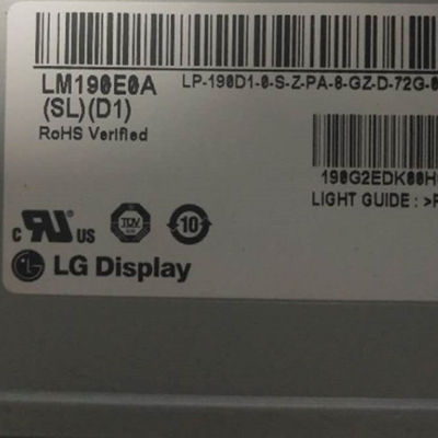 Stifte die 19,0 Zoll-LVDS 30 schließen LG Display RGB 1280X1024 LCD-Anzeigetafel-LM190E0A-SLD1 an