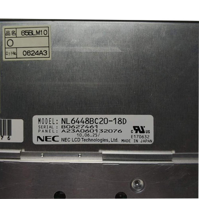 Bildschirmanzeigeplatte des Zoll NL6448BC20-18D Vorlage 6,5 640 (RGB) ×480 TFT LCD für industrielle Ausrüstung
