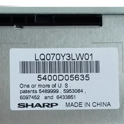 LQ070Y3LW01 7,0 Zoll TFT LCD-Schirm RGB 800x480 für industrielle Ausrüstung