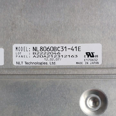 12,1 Anzeige des Schirmes NL8060BC31-41E 800*600 WLED TFT 20pin CMOS lcd des Zoll 82ppi lcd