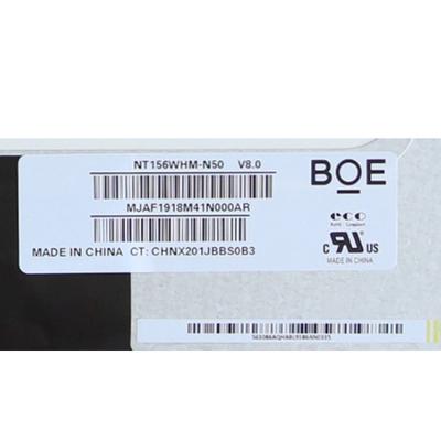 Laptop-LCD-Bildschirm BOE 15,6“ LCD des Platten-NT156WHM-N50 1366x768 RGB vertikalen Streifen-100PPI