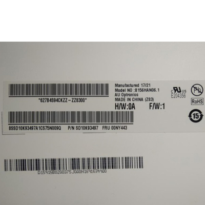AUO Vertical Stripe 15,6 Zoll LCD-Scheibe B156HAN06.1 HW0A 1920 * 1080 141PPI
