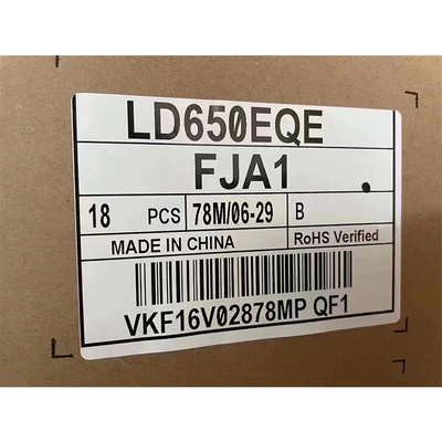 65,0 Zoll-LCD-Bildschirm-Anzeigefeld RGB 3840×2160 LD650EQE-FJA1