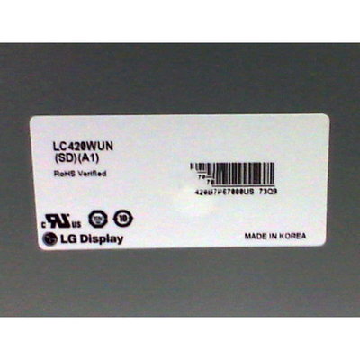 LC420WUN-SDA1 42 Zoll LCD-Videowand normalerweise schwarzes Transmissive