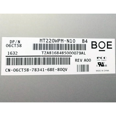 BOE 22,0 Entschließung 1680*1050 Zoll LCD-Bildschirms EV220WPM-N10 lvds 30pins LCD Platte