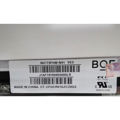 17,3 Zoll 1920*1080 LCD-BILDSCHIRM-ANZEIGETAFEL Ersatzwartung NV173FHM-N41 V8.0