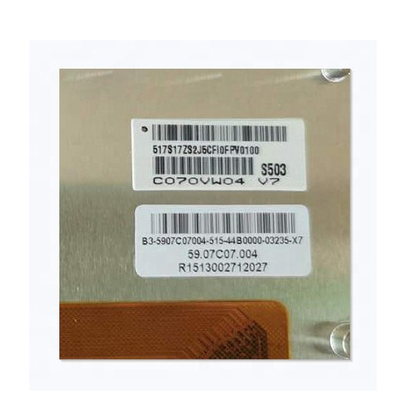 Warm verkaufen C070VW04 V7 7,0 Zoll 133PPI 50 Pins LCD-Display