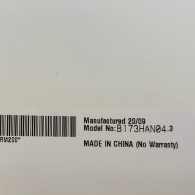 B173HAN04.3 Größe 17,3 Zoll 127PPI 16,7M LCD Bildschirm