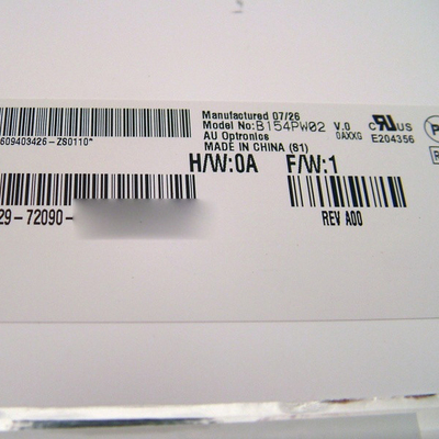 B154PW02 V0 Größe 15,4 Zoll 1440*900 110PPI LCD Bildschirm