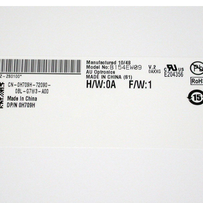 RGB-Vertikalstreifen B154EW09 V2 Größe 15,4 Zoll LCD-Bildschirm