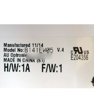 B141EW05 V4 14,1 Zoll 1280*800 TFT-LCD-Bildschirm LCD-Display