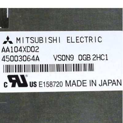 AA104XD02 10,4 bewegen industrielle LCD-Anzeigetafel 123PPI Schritt für Schritt fort