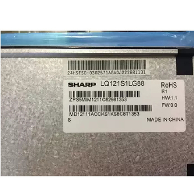 Vorlage für scharfen Zoll LQ121S1LG88 des LCD-Bildschirms 12,1