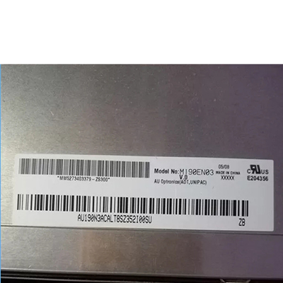 AUO 19" M190EN03 V0 1280*1024 86PPI MVA, normalerweise schwarzer, Transmissive LCD-Laptop-Schirm