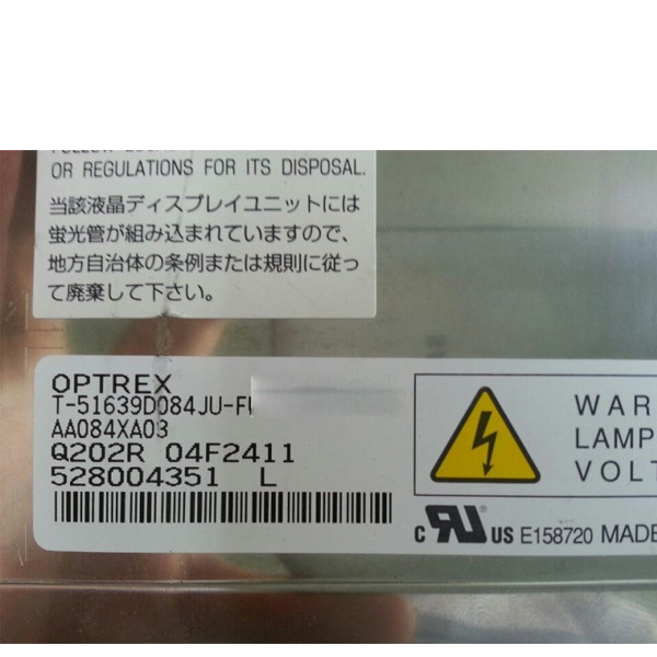 T-51639D084JU-FW-A-AB neue ursprüngliche 8,4 Zoll LCD-Anzeige für OPTREX