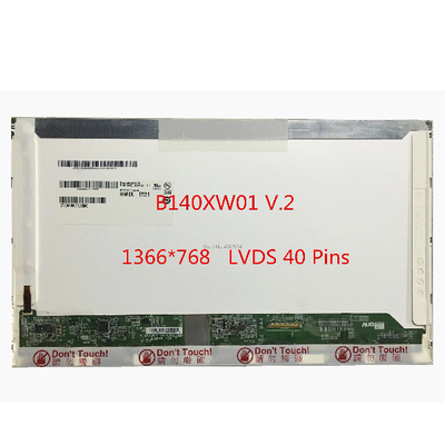 Guter Preis B140XW01 V2 LCD-Laptop-Bildschirme mit 262K 45 % NTSC-Anzeigefarben Online