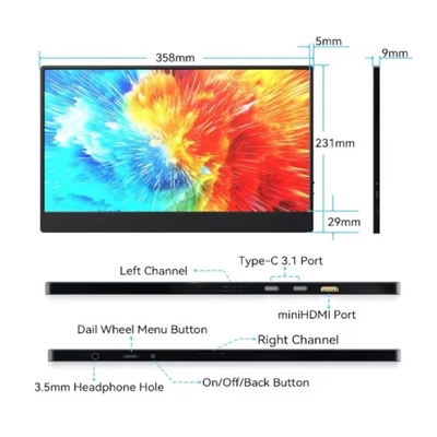 Guter Preis 15,6 Zoll 4K IPS 16:9 Bildschirm Tragbarer Laptop Monitor Online